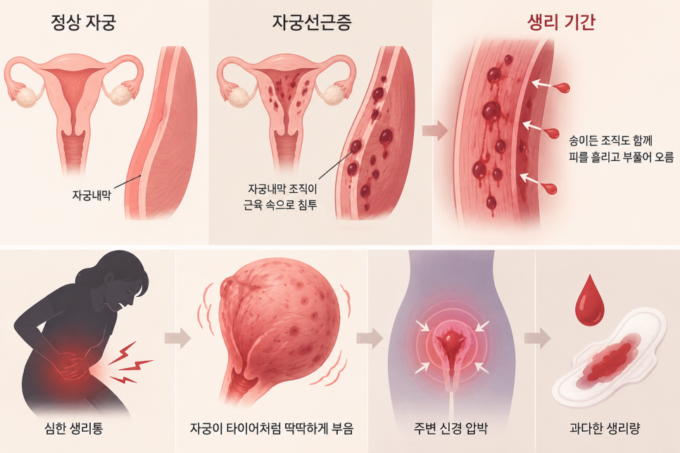 자궁선근증 원인, 치료 방법, 수술이 필요한 경우까지 쉽게 정리