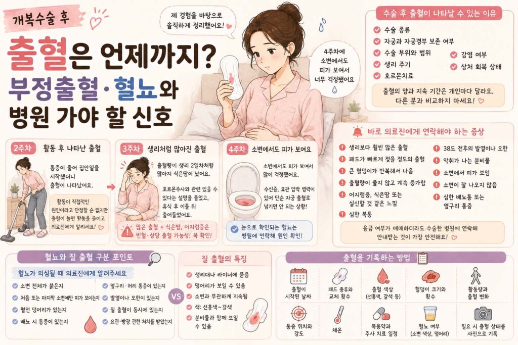 부정출혈·혈뇨와 병원 가야 할 신호