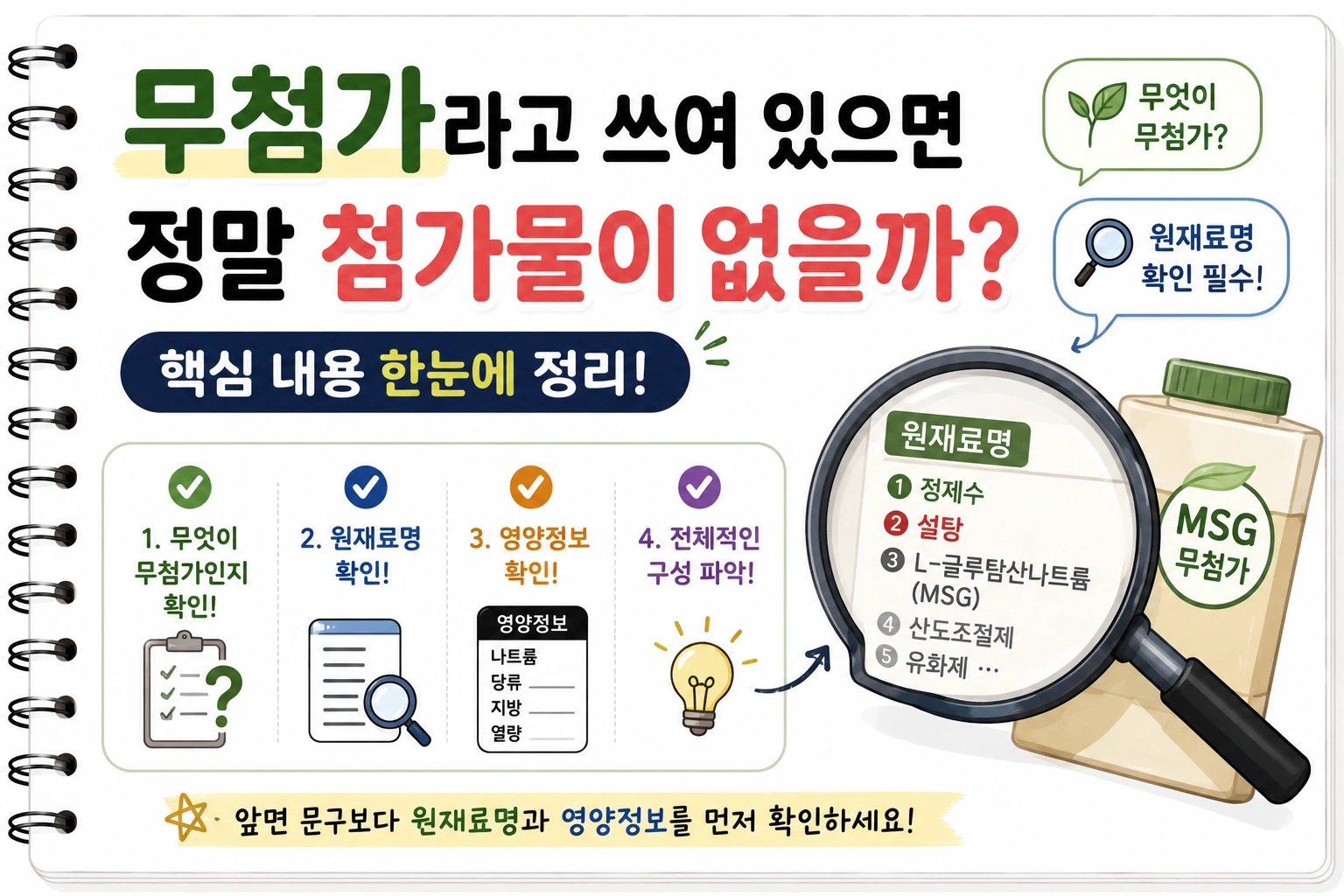 무첨가라고 쓰여 있으면 정말 첨가물이 없을까?