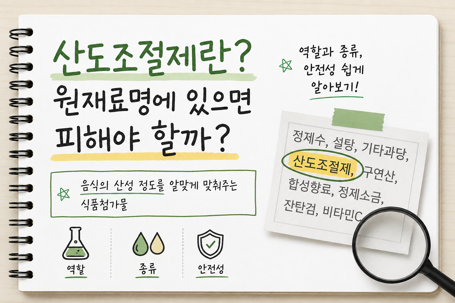 산도조절제란? 원재료명에 있으면 피해야 할까?