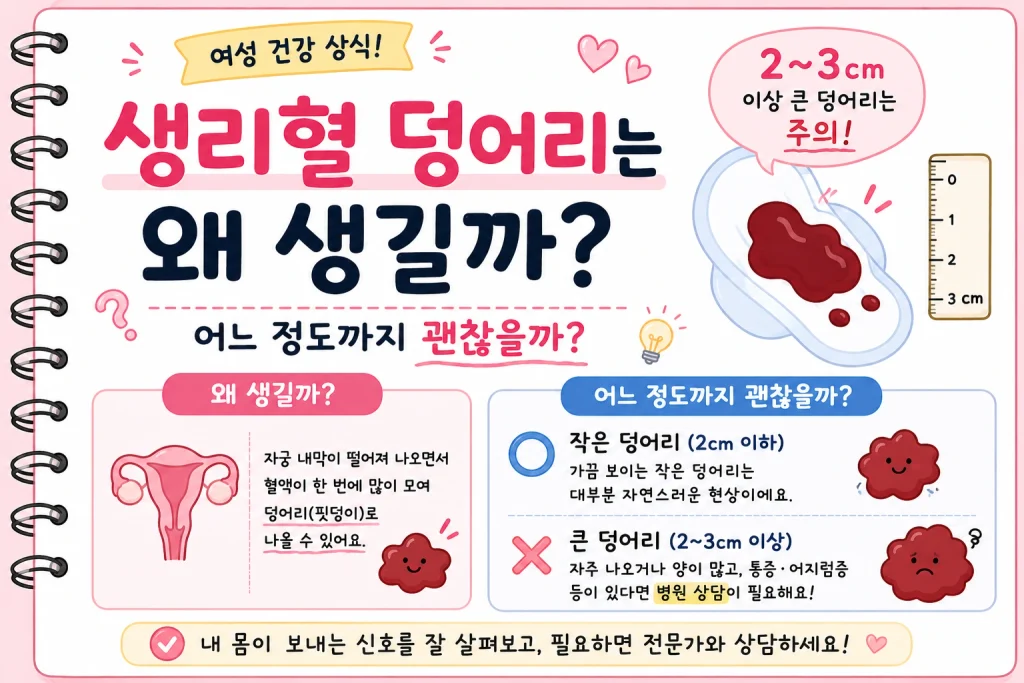 생리혈 덩어리