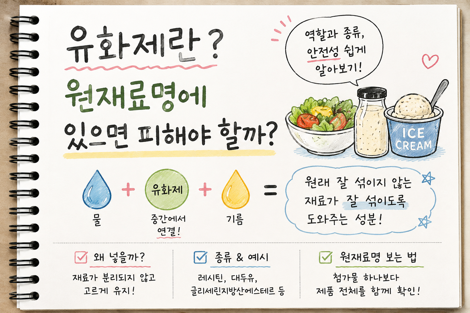유화제란? 원재료명에 있으면 피해야 할까?