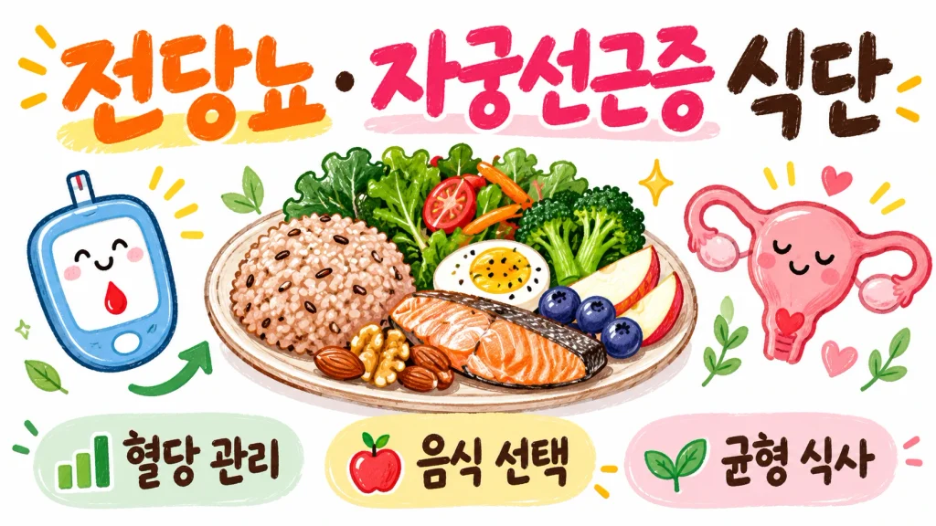 전당뇨 자궁선근증 식단