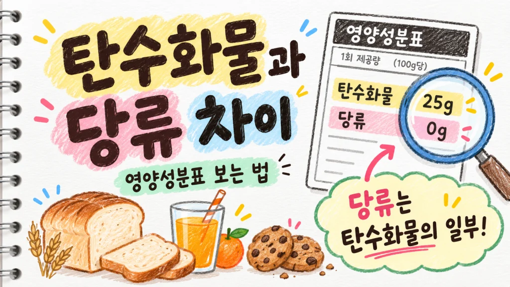 탄수화물과 당류 차이